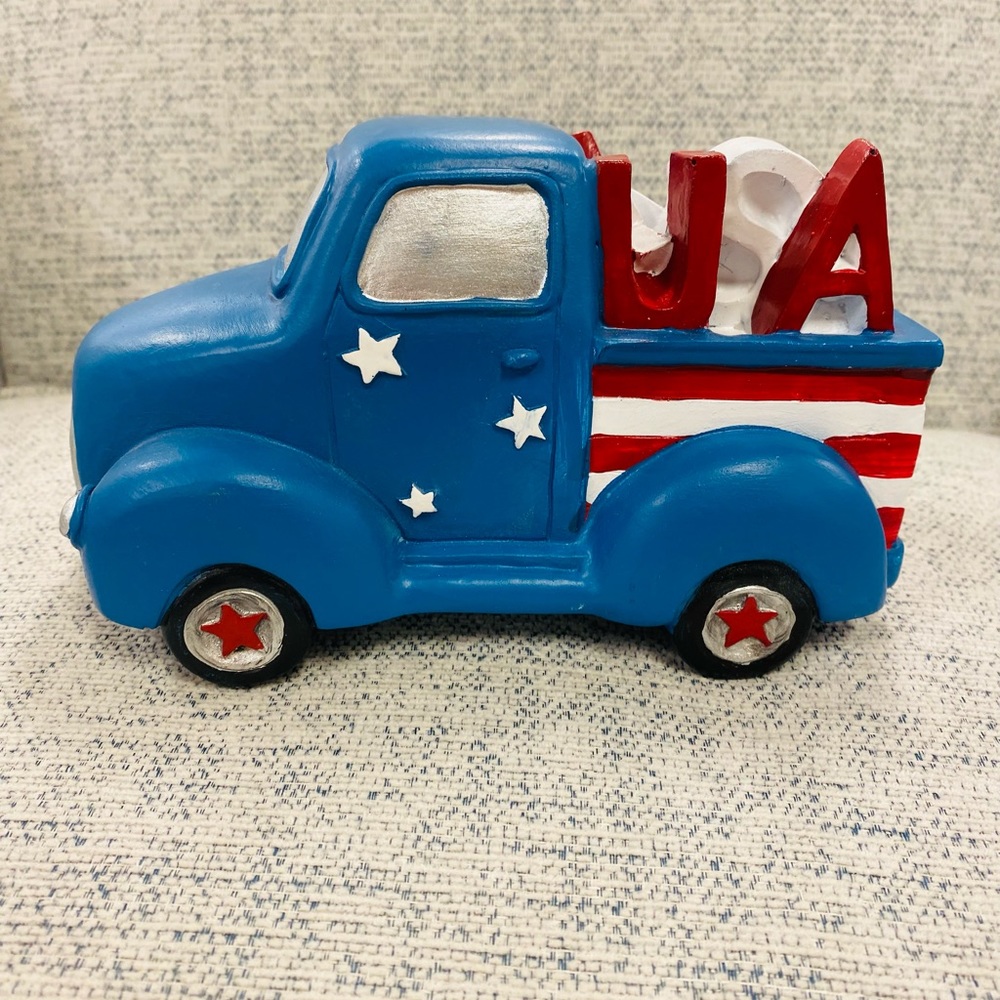 Patriotic 4th of July USA blue red white truck - Picture 7 of 11